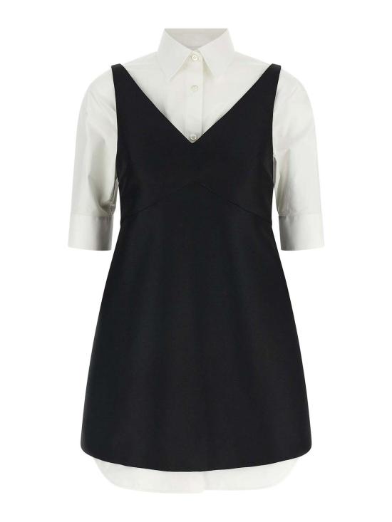 26FW 발렌시아가 하이브리드 셔츠 미니 드레스 A00296TUT221000 WHITE