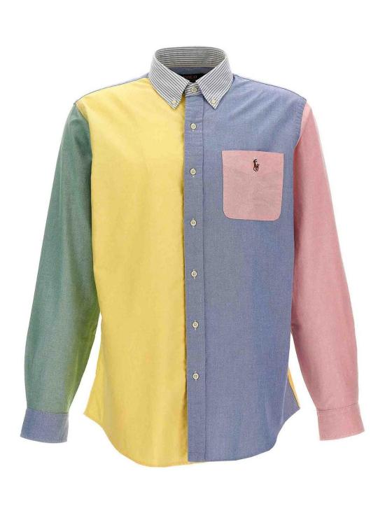  폴로 랄프로렌 컬러 블록 옥스포드 셔츠 710928919001 MULTICOLOUR