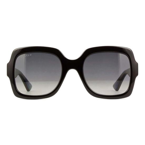  구찌 안경 GG1337 S002 스퀘어 풀림 편광 선글라스 샤이니 블랙/그라디언트 그레이 - GUCCI