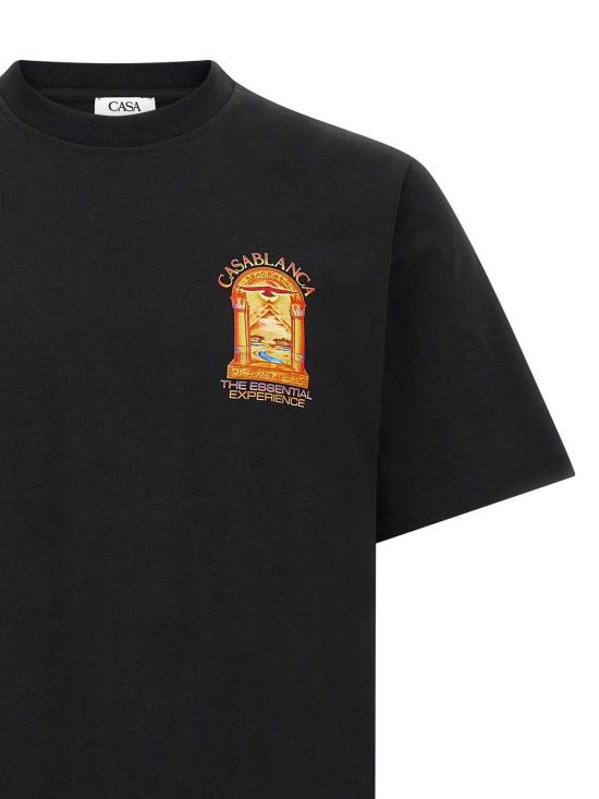 26FW 카사블랑카 반팔 티셔츠 MAW26JTS00113 BLACK - CASABLANCA