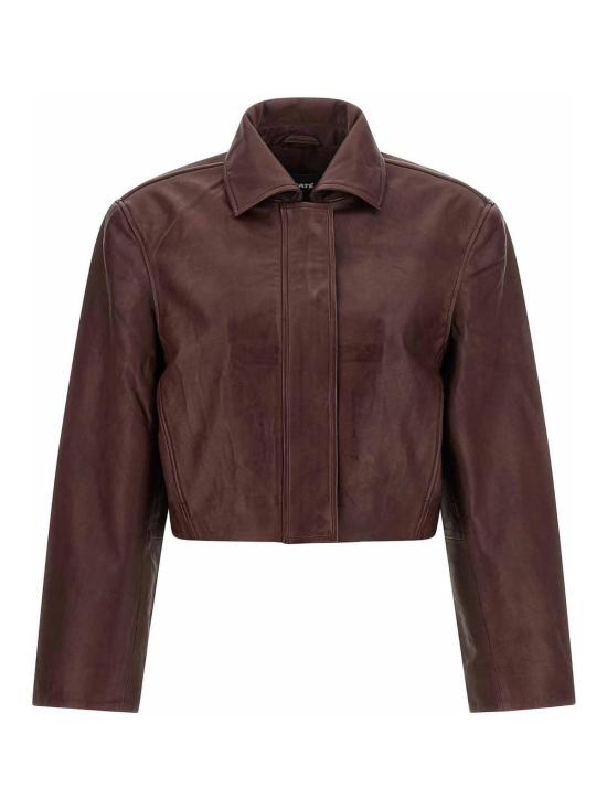 26FW 로테이트 바이 크리스텐슨 가죽 자켓 116666757757 DARK RED