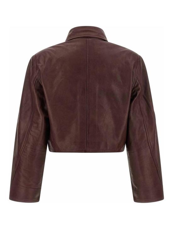 26FW 로테이트 바이 크리스텐슨 가죽 자켓 116666757757 DARK RED - ROTATE BY BIRGERCHRISTENSEN