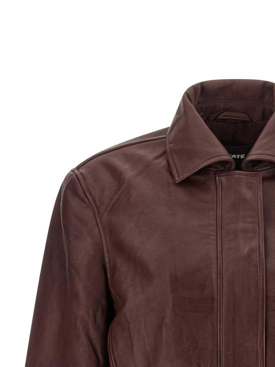 26FW 로테이트 바이 크리스텐슨 가죽 자켓 116666757757 DARK RED - ROTATE BY BIRGERCHRISTENSEN