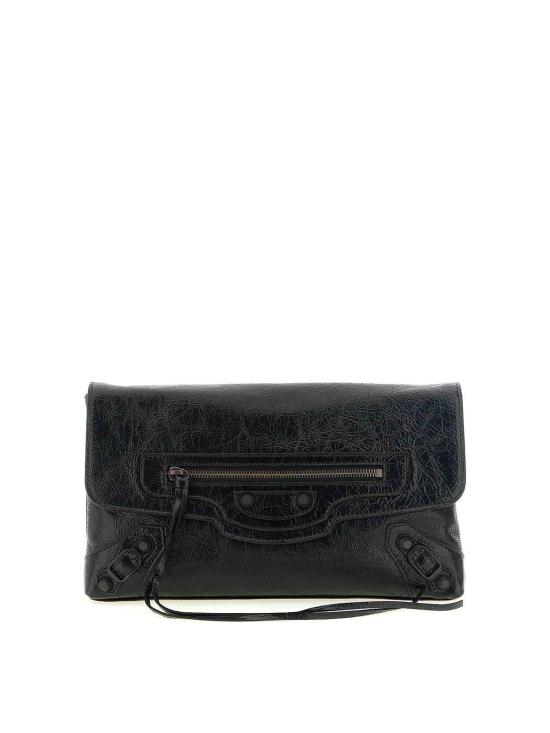 26FW 발렌시아가 르 시티 클러치 8733862ABEK1000 BLACK