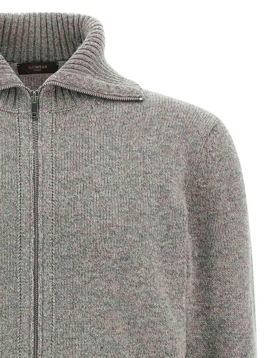 26FW 자노네 집업 니트 810356ZN233Z2436 GREY - ZANONE