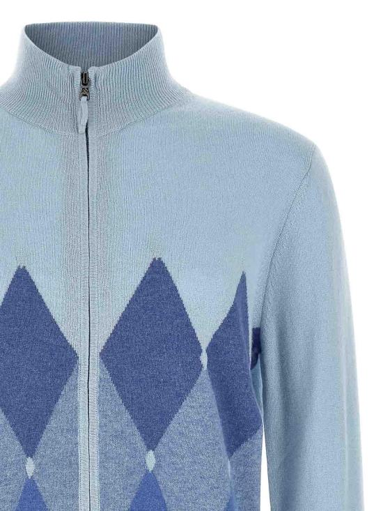 26FW 발렌타인 집업 니트 B2K03612KA893018 LIGHT BLUE - BALLANTYNE