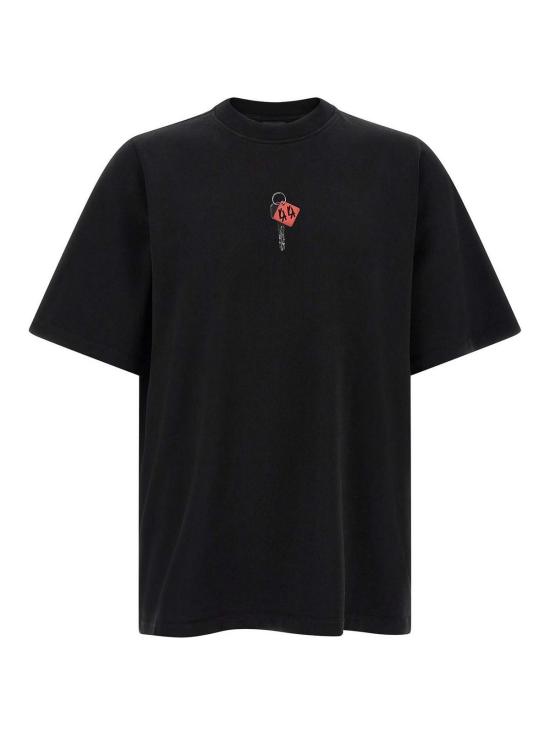 26FW 44레이블 반팔 티셔츠 B0030673FA779P849 BLACK