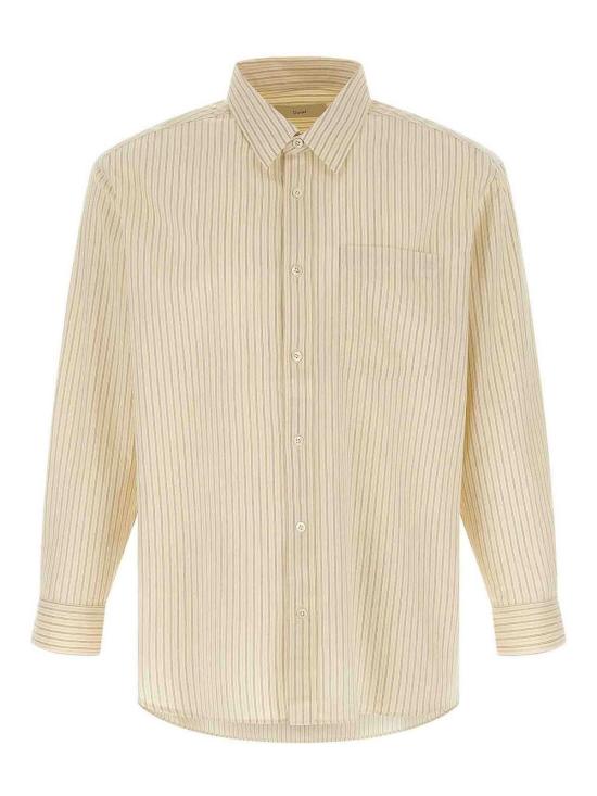 26FW 던스트 셔츠 UDSH6C102IVIVORYSTRIPE YELLOW