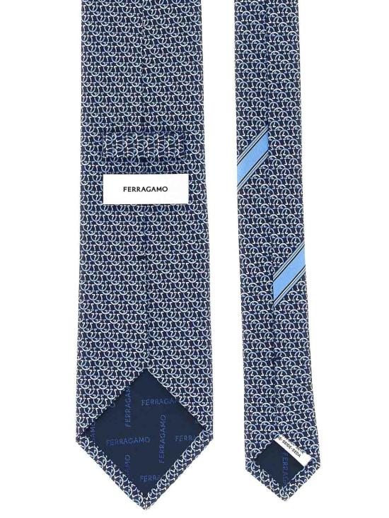 26FW 살바토레 페라가모 넥타이 794541FNAVY LIGHT BLUE - SALVATORE FERRAGAMO