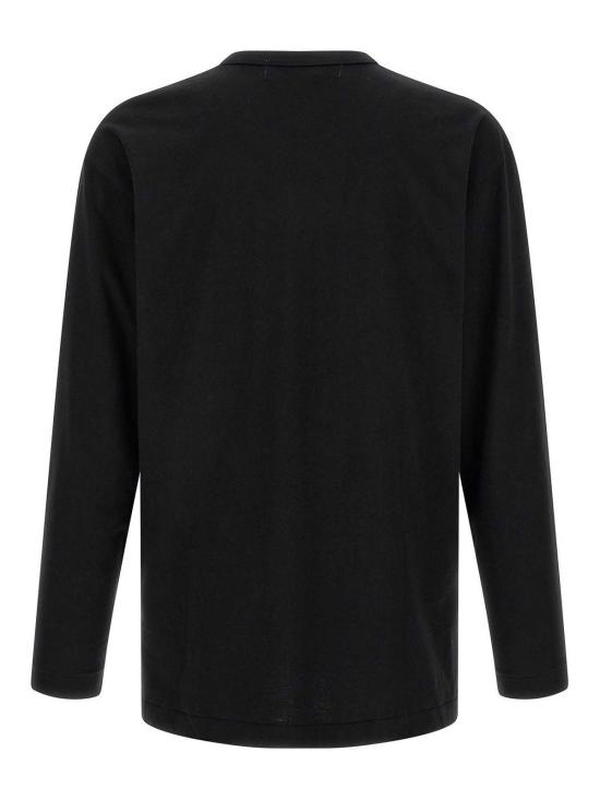 26FW 꼼데가르송 블랙하트 와펜 긴팔 티셔츠 AXT1200511 BLACK - COMME DES GARCONS