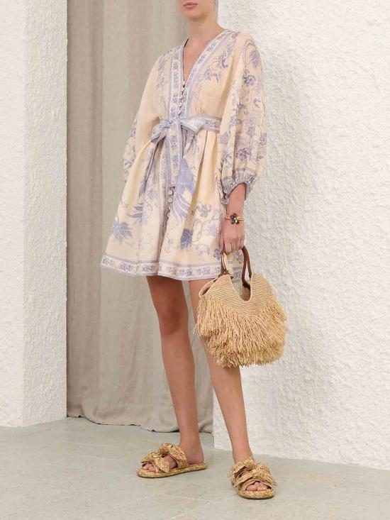 26FW 짐머만 숏팬츠 3500DSS262CRLF CREAM - ZIMMERMANN