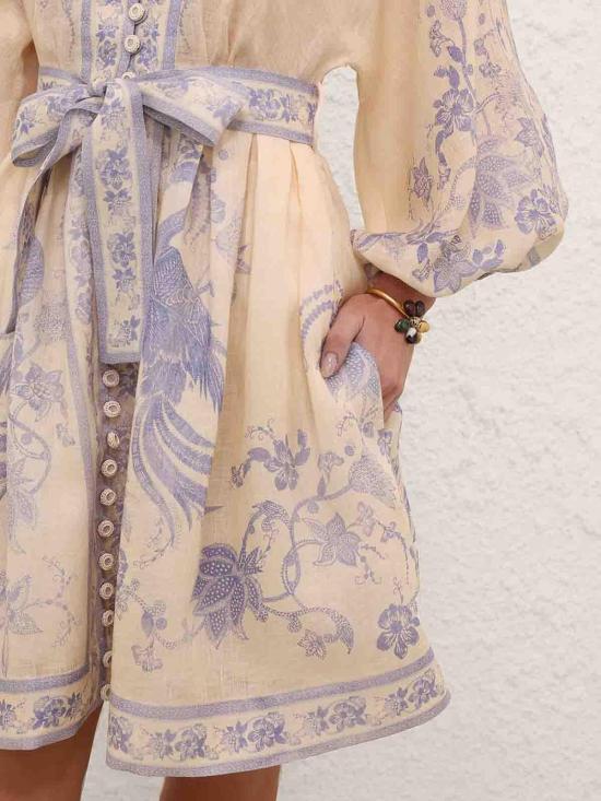 26FW 짐머만 숏팬츠 3500DSS262CRLF CREAM - ZIMMERMANN