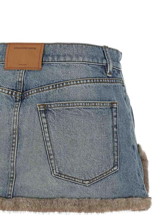 26FW 알렉산더 왕 숏 원피스 4DC4265906427E BLUE - ALEXANDER WANG