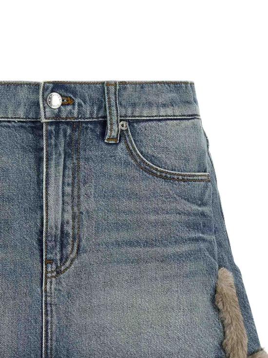 26FW 알렉산더 왕 숏 원피스 4DC4265906427E BLUE - ALEXANDER WANG