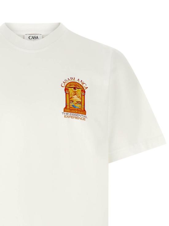 26FW 카사블랑카 반팔 티셔츠 MAW26JTS00112 WHITE - CASABLANCA