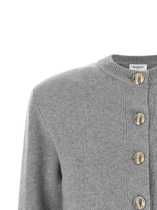 26FW 발망 가디건 CA0000000013C08 GREY - BALMAIN