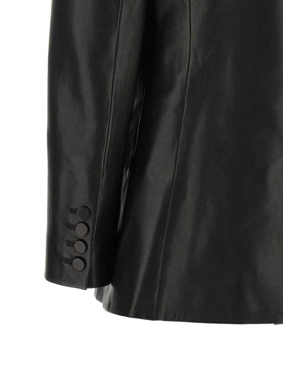 26FW 발망 가죽 자켓 JA00000000570PA BLACK - BALMAIN