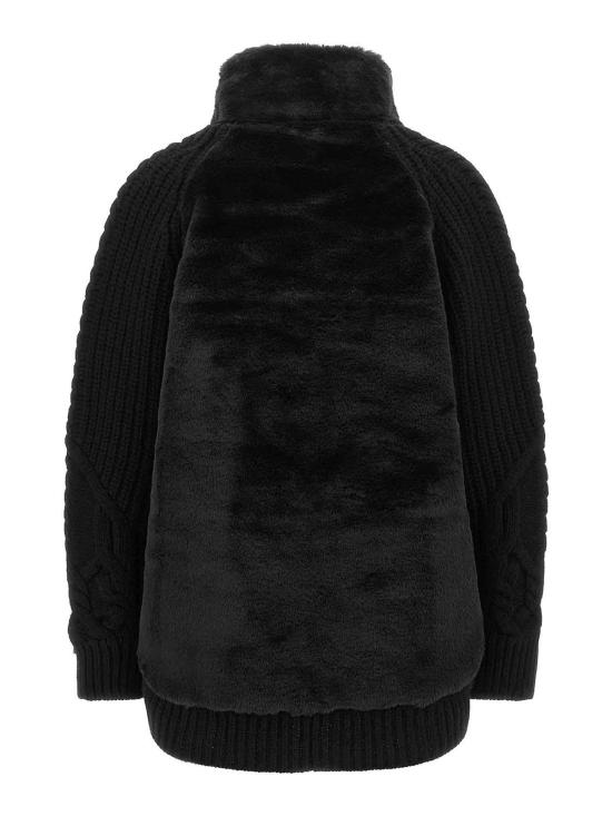26FW 에르노 컬러 케이블 니트 가디건 MC000203D700169300 BLACK - HERNO