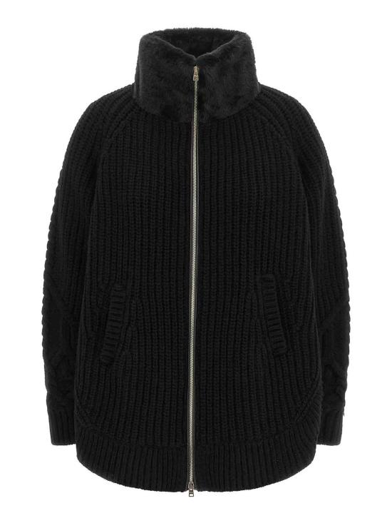 26FW 에르노 컬러 케이블 니트 가디건 MC000203D700169300 BLACK