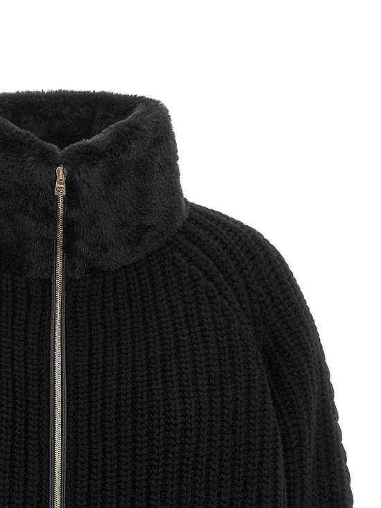 26FW 에르노 컬러 케이블 니트 가디건 MC000203D700169300 BLACK - HERNO