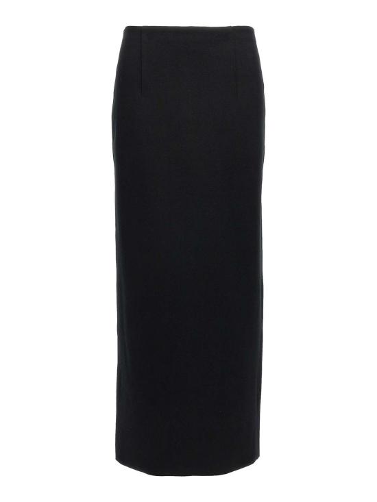  오라리 미디 스커트 A25SS02WF BLACK