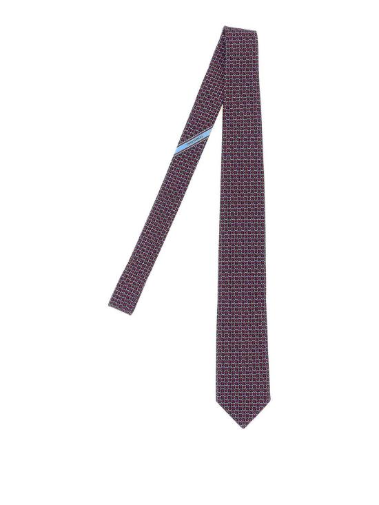 26FW 살바토레 페라가모 넥타이 794542FBLUSCUROROSSO MULTICOLOUR