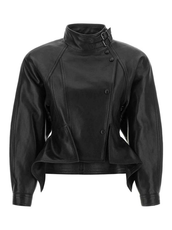 26FW 발망 가죽 자켓 JA00000000010PA BLACK