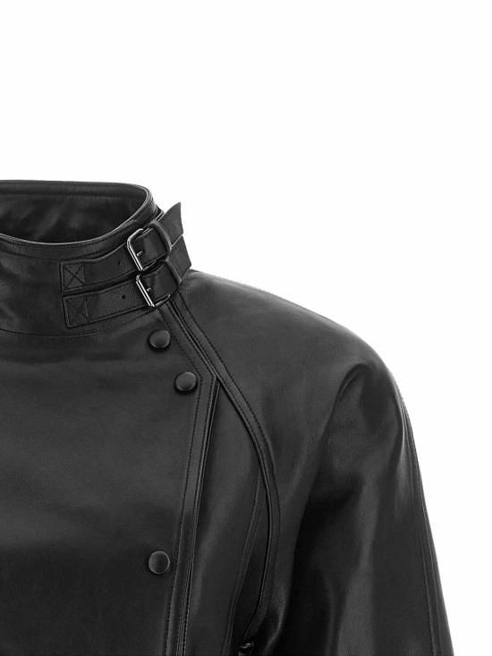 26FW 발망 가죽 자켓 JA00000000010PA BLACK - BALMAIN