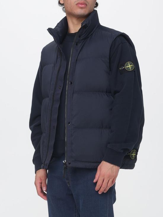 26FW 스톤 아일랜드 매트 립스탑 코듀라 다운 베스트 G100004S0483 V0020 Blue - STONE ISLAND