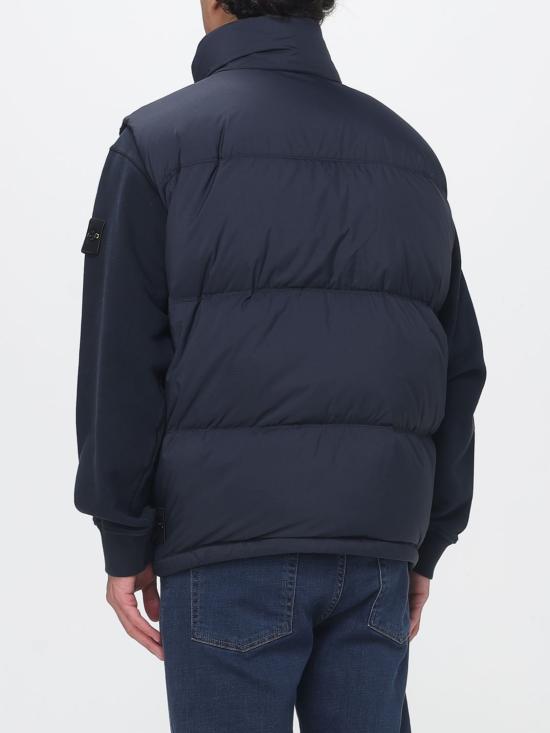 26FW 스톤 아일랜드 매트 립스탑 코듀라 다운 베스트 G100004S0483 V0020 Blue - STONE ISLAND