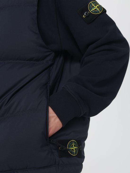 26FW 스톤 아일랜드 매트 립스탑 코듀라 다운 베스트 G100004S0483 V0020 Blue - STONE ISLAND