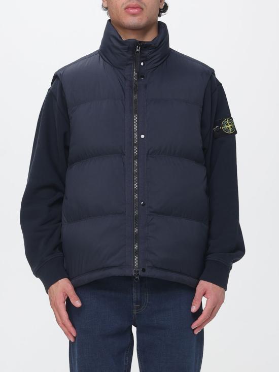 26FW 스톤 아일랜드 매트 립스탑 코듀라 다운 베스트 G100004S0483 V0020 Blue