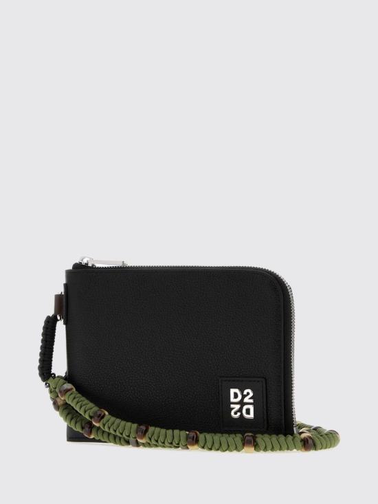26FW 디스퀘어드2 클러치/파우치 POM005325109053 2124 Black - DSQUARED2