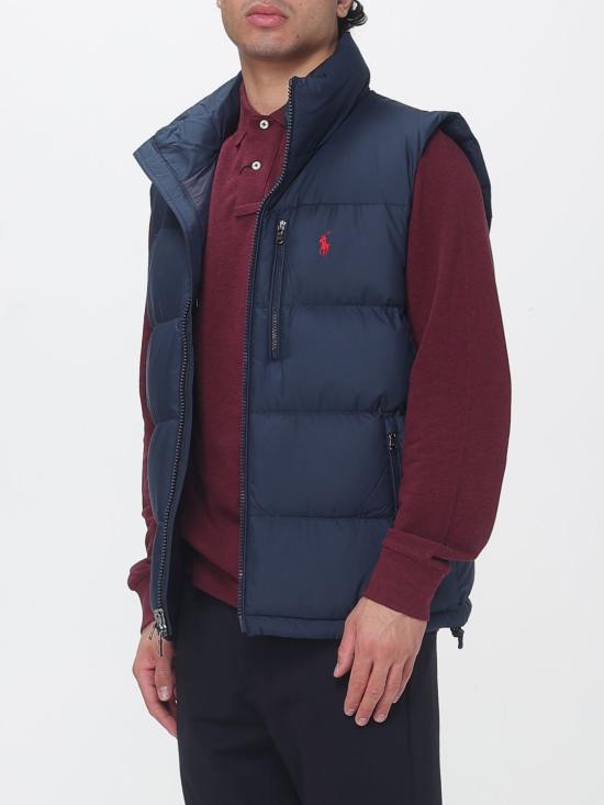 26FW 폴로 랄프로렌 고햄 다운 베스트 710968283 002 Blue - POLO RALPH LAUREN