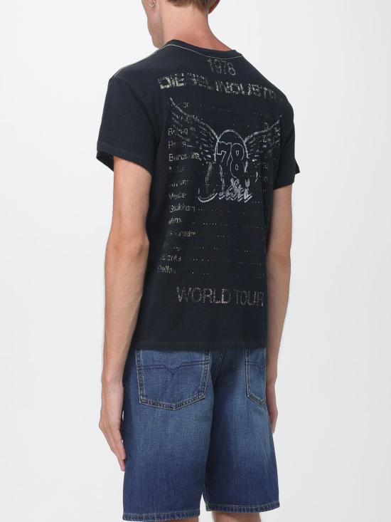 26FW 디젤 반팔 티셔츠 A259650HMBP 9XX Black - DIESEL