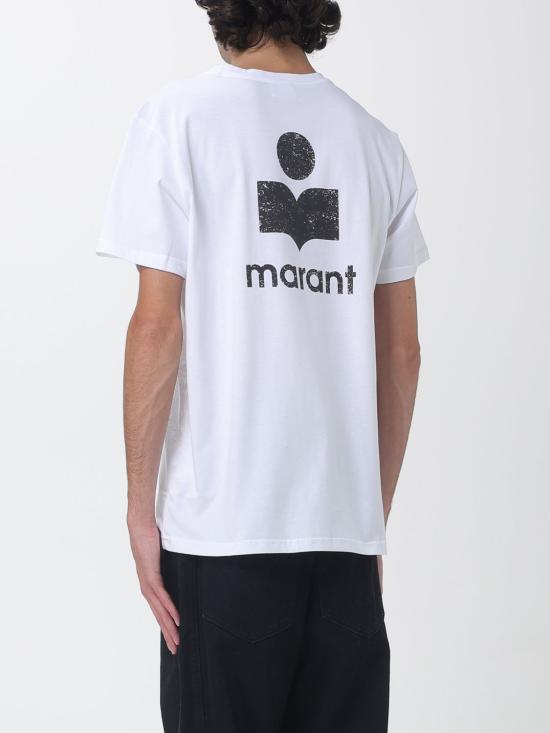 26FW 이자벨마랑 반팔 티셔츠 TS0047HAB1N19H WHBK White - ISABEL MARANT