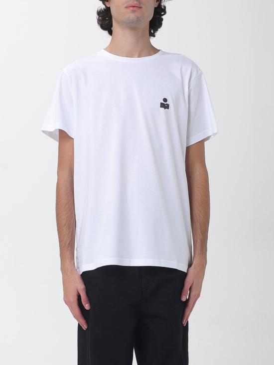26FW 이자벨마랑 반팔 티셔츠 TS0047HAB1N19H WHBK White