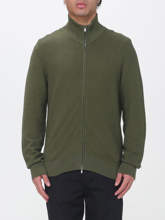 26FW 보스 집업 니트 50565500 346 Green