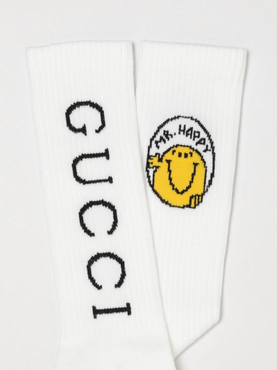 26FW [키즈] 구찌 발목 양말 8551634KAC6 9000 White - GUCCI