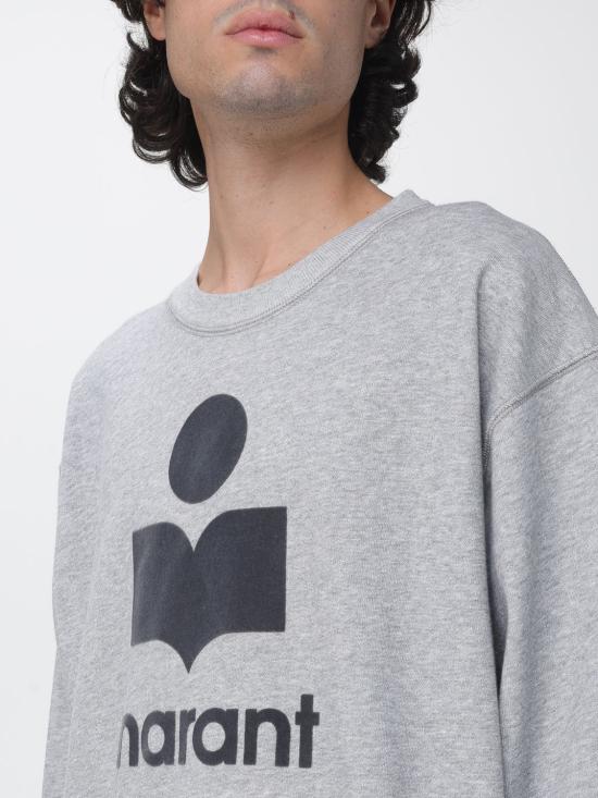 26FW 이자벨마랑 미코이 로고 스웨트 셔츠 SW0029HAB1M18H GYAN Grey - ISABEL MARANT