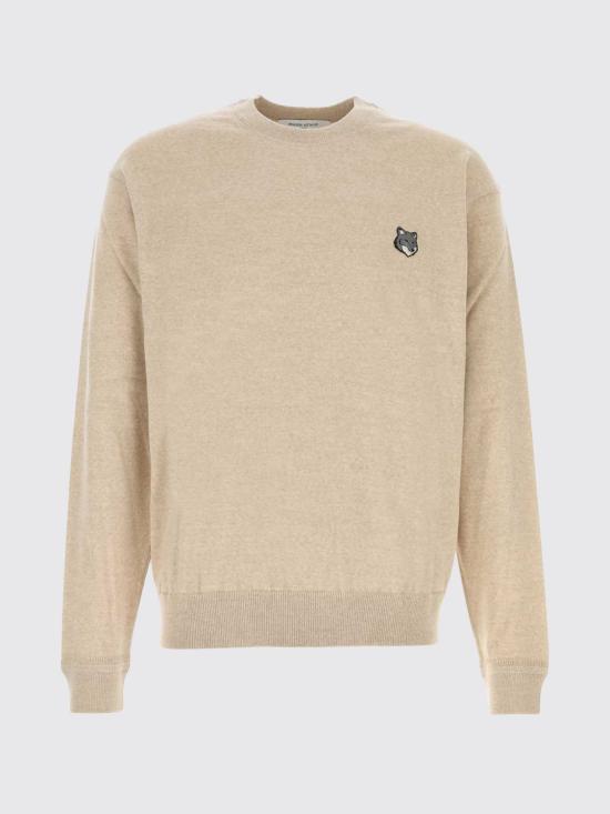 26FW 메종키츠네 스웨터 MRMKJ04KT1220 H218 Beige - MAISON KITSUNE