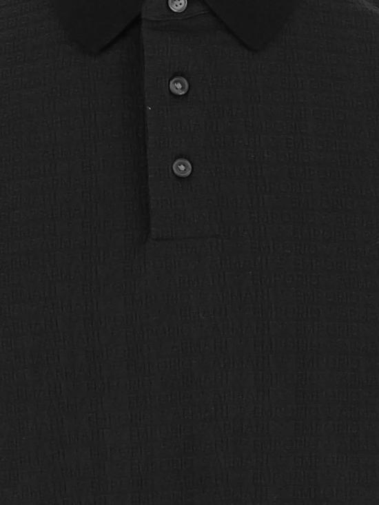 26FW 엠포리오 아르마니 폴로 티셔츠 EM004595AF10762 FC293 Black - EMPORIO ARMANI
