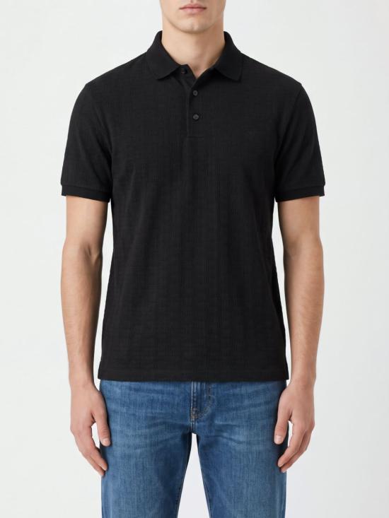 26FW 엠포리오 아르마니 폴로 티셔츠 EM004595AF10762 FC293 Black