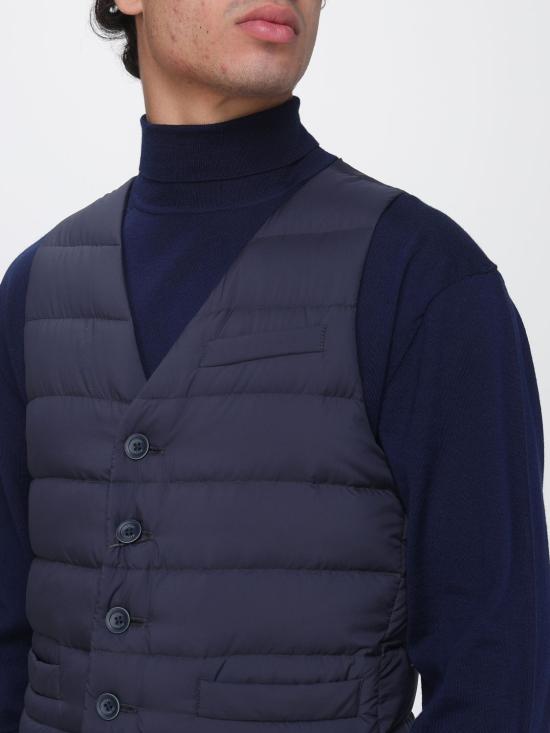 26FW 에르노 다운 베스트 그레이 PI002ULE12456Z 9202 Navy - HERNO
