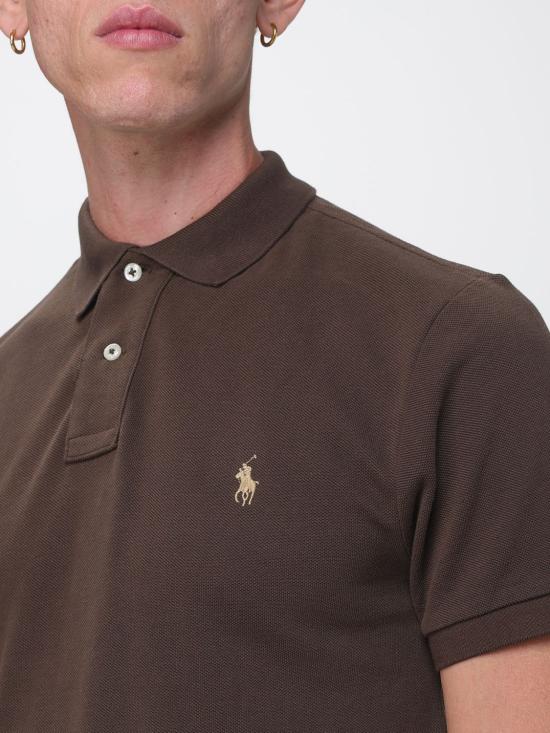 26FW 폴로 랄프로렌 폴로 티셔츠 710536856 509 Brown - POLO RALPH LAUREN