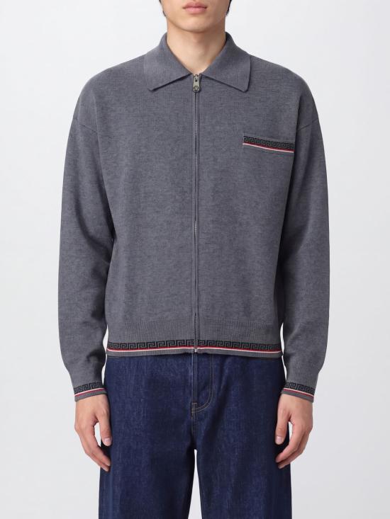 26FW 베르사체 집업 니트 10265611A19072 1E880 Grey