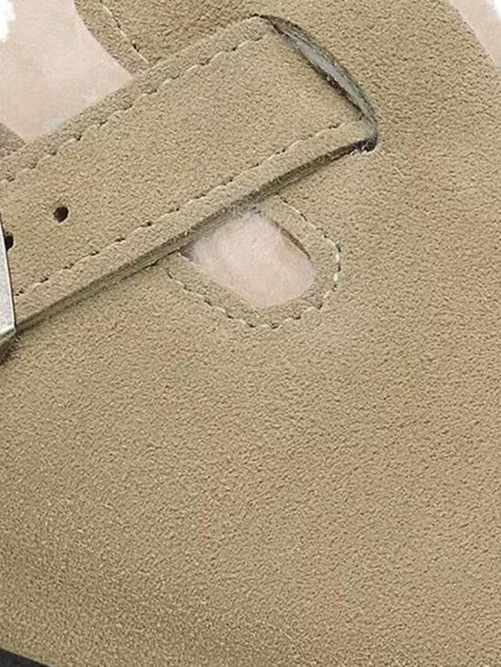 26FW 버켄스탁 보스턴 시어링 스웨이드 레더 뮬 1028299 Natural - BIRKENSTOCK