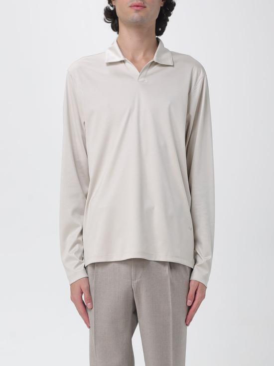 26FW 루치아노 바르베라 폴로 티셔츠 11976481076 06 Yellow Cream