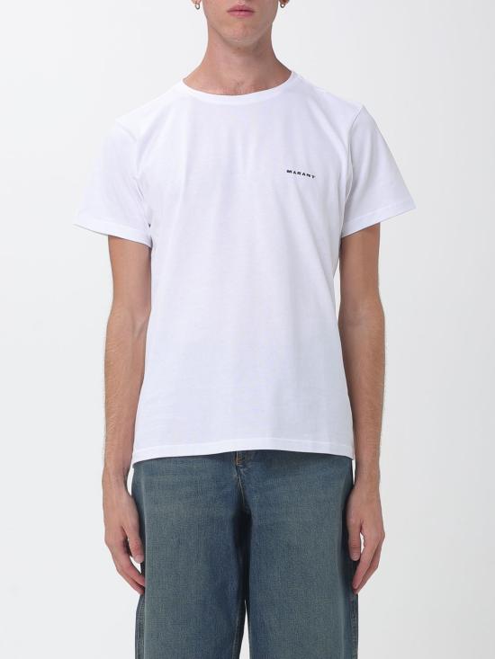 26FW 이자벨마랑 재퍼 플레인 코튼 티셔츠 TS0047HAB3N13H 20WH White