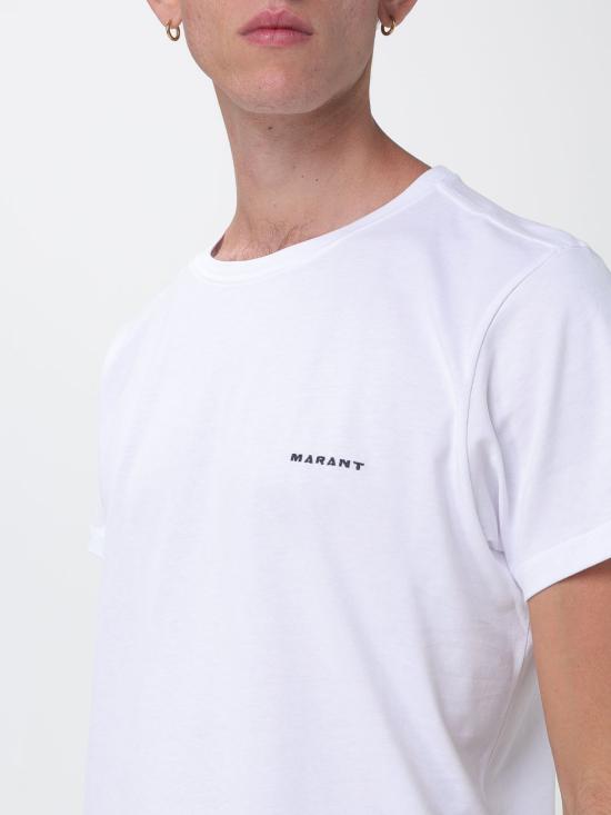 26FW 이자벨마랑 재퍼 플레인 코튼 티셔츠 TS0047HAB3N13H 20WH White - ISABEL MARANT